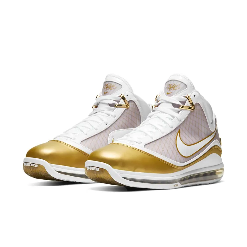 Nike LeBron 7 China Moon (2020) White/White-Metallic Gold (CU5646-100)
