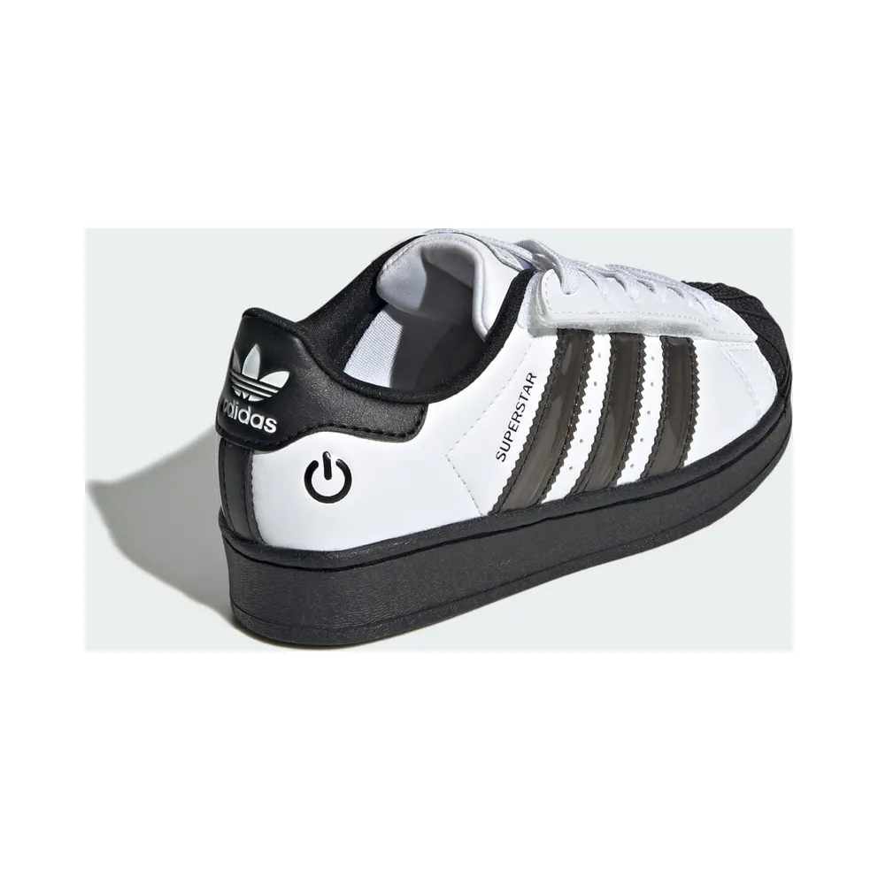 adidas Superstar LED Lights Comfort Closure Cloud White Black Toe (JS1290)