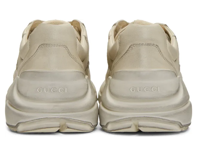 Gucci Off-White Rhyton Sneakers (498916 A9L00) (4)
