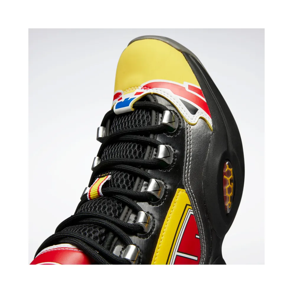 Adidas Power Rangers Question Mid Black / Silver Metallic / Vector Red (GY0590)