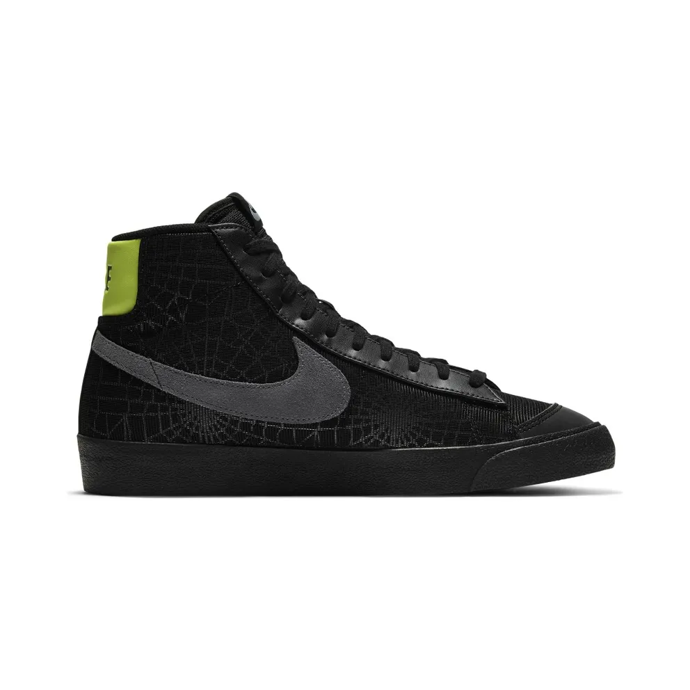 Nike Blazer Mid 77 Spider Web Halloween (2020) Black/Smoke Grey-Limelight (DC1929-001)