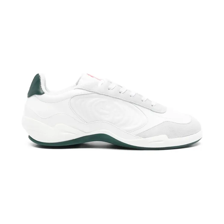 Casablanca Squash Logo-detail Lace-up “White/Green” (SP26-SNK-029 01 WHGRE)
