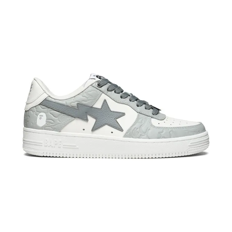 A Bathing Ape Bape Sta #4 Linecamo White Grey (1K30-191-304-GRA)