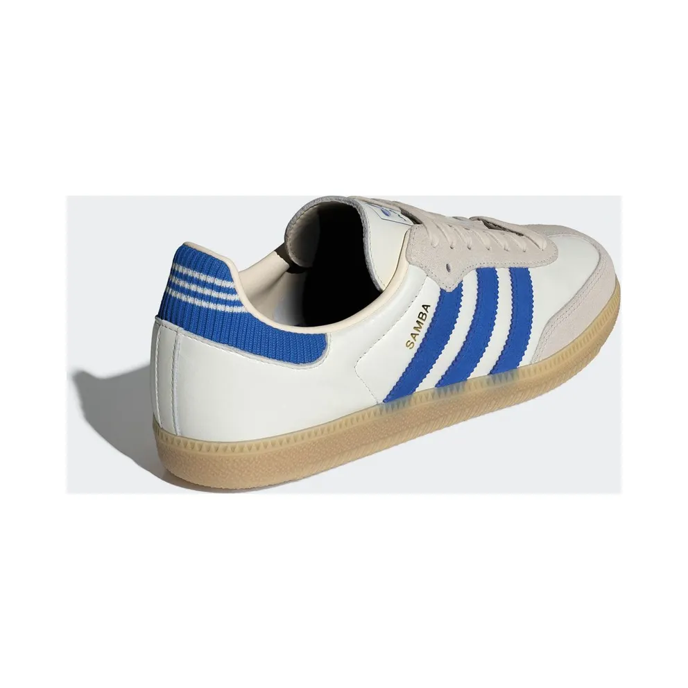 Adidas SAMBA OG Shoes Cloud White / Blue / Gum (IH6821)