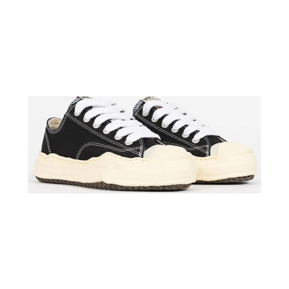 Maison Mihara Yasuhiro Hank Vintage Sole Canvas Low Black (A09FW734-BLK)