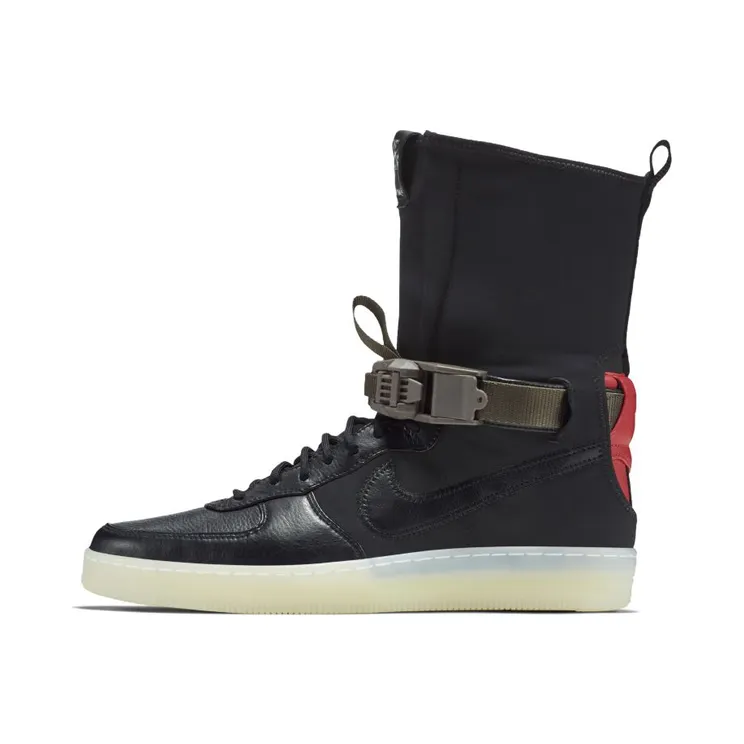 Nike Lab Air Force 1 Downtown Hi SP Lab x Acronym – “Black / Bright Crimson” (649941-006)