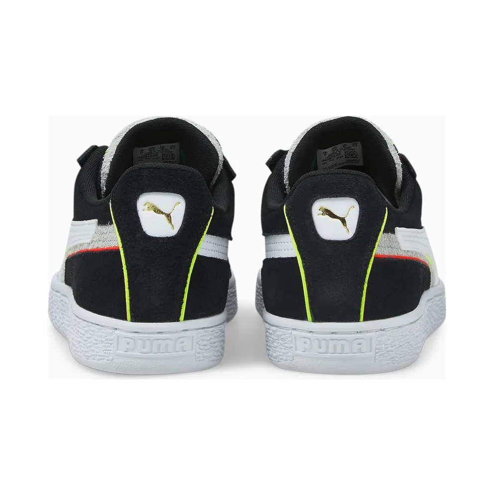 Puma Suede Displaced Basketball Shoes White/Black (382875-05)