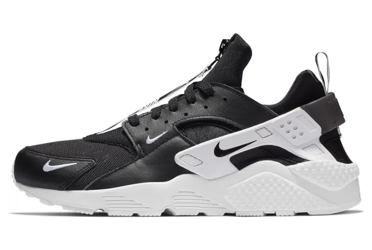Nike Air Huarache Run Zip Black White