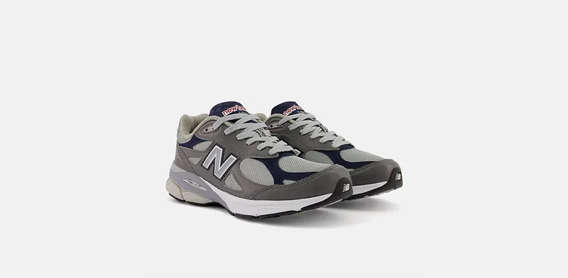 New Balance 990v3 MiUSA Elephant Grey Navy (M990GJ3)