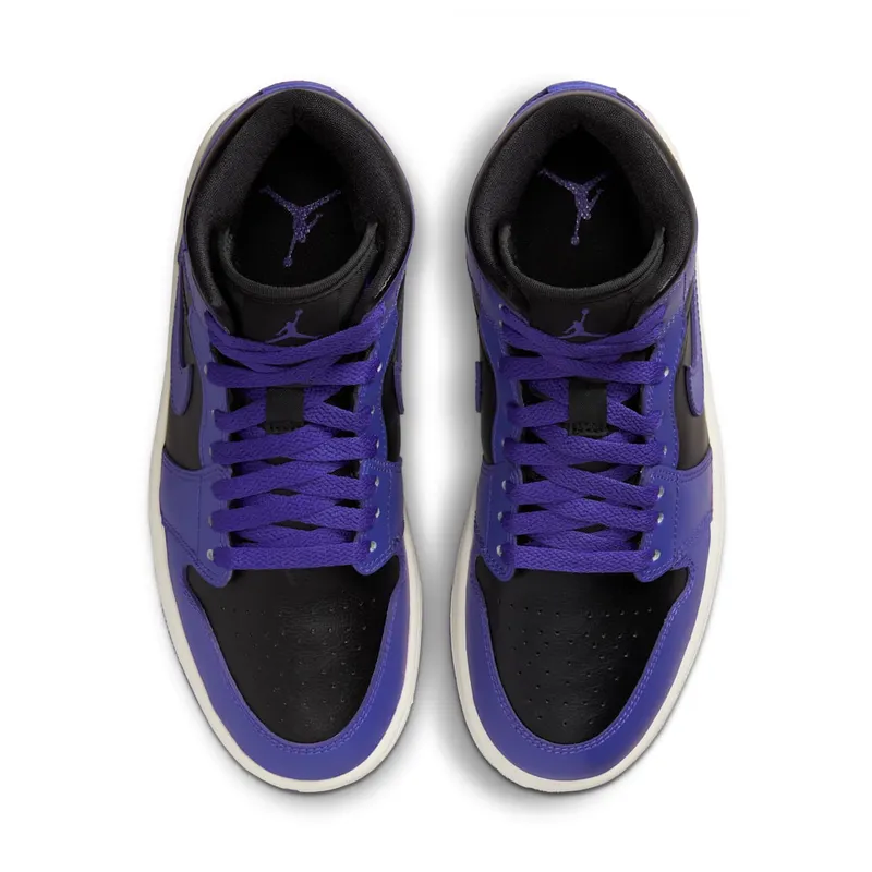Jordan 1 MID “Black/Purple” (BQ6472-051)