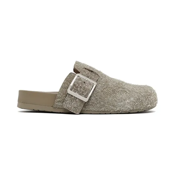 Loewe Easy Buclke Slippers Brushed Khaki