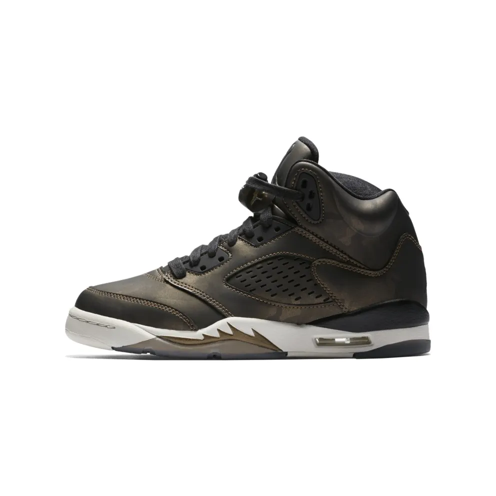 Jordan 5 Retro Heiress Camo (GS) Black/Black-Light Bone-Metallic Field (919710-030)