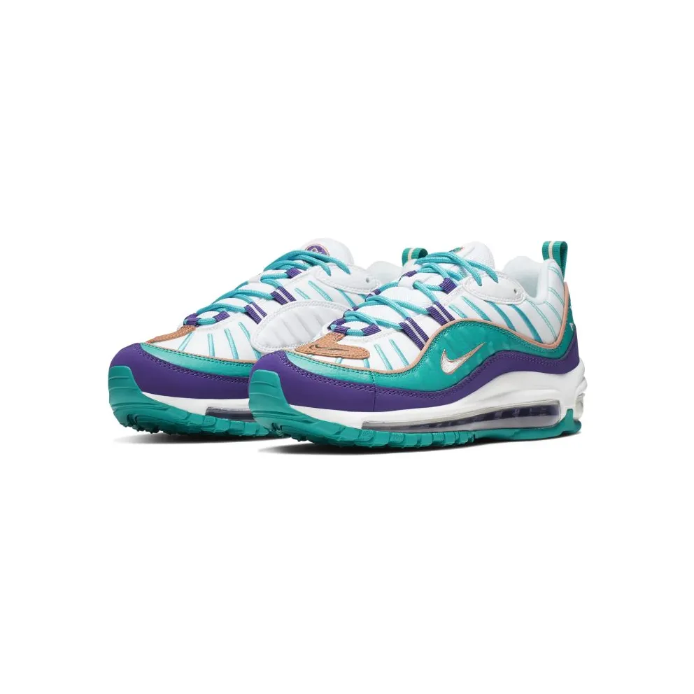 Nike Air Max 98 Hornets (W) Court Purple/Spirit Teal-Light Blue Fury (AH6799-500)