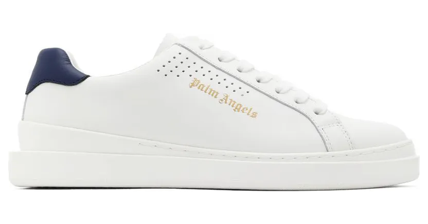 Palm Angels Navy Palm Two Sneakers (PMIA070S22LEA0010146)