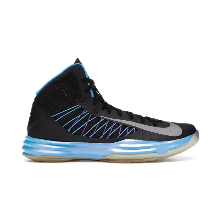 Nike Hyperdunk Plus Black Blue Glow (598357-004)