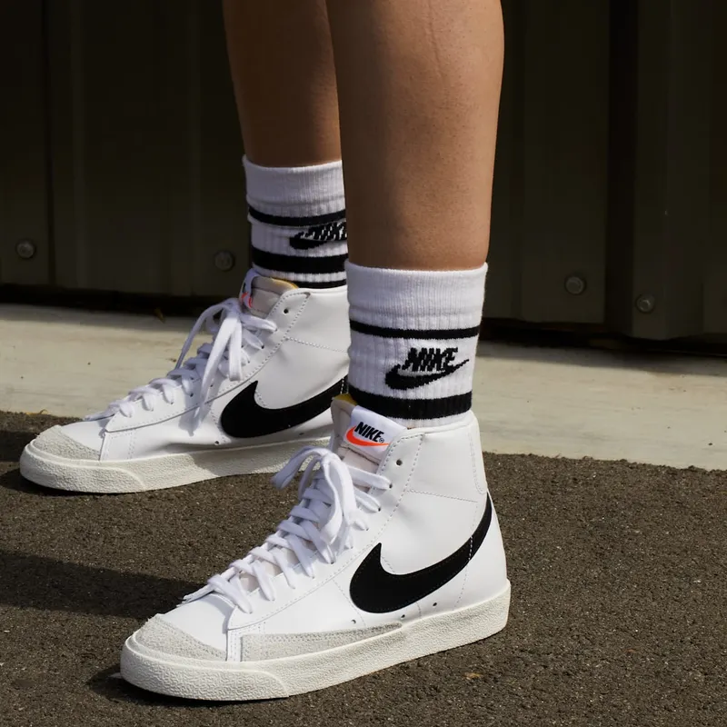 Nike Blazer Mid 77 White Black (W) White/Sail-Black (CZ1055-100)