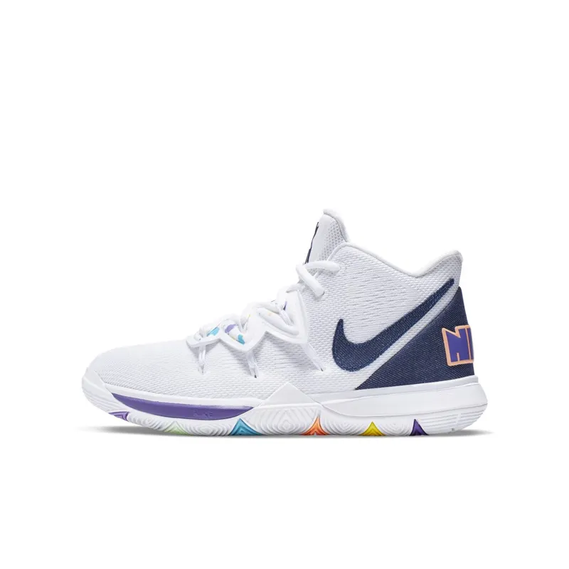 Nike Kyrie 5 White Denim (GS) White/Deep Royal Blue-Glacier Blue (AQ2456-101)