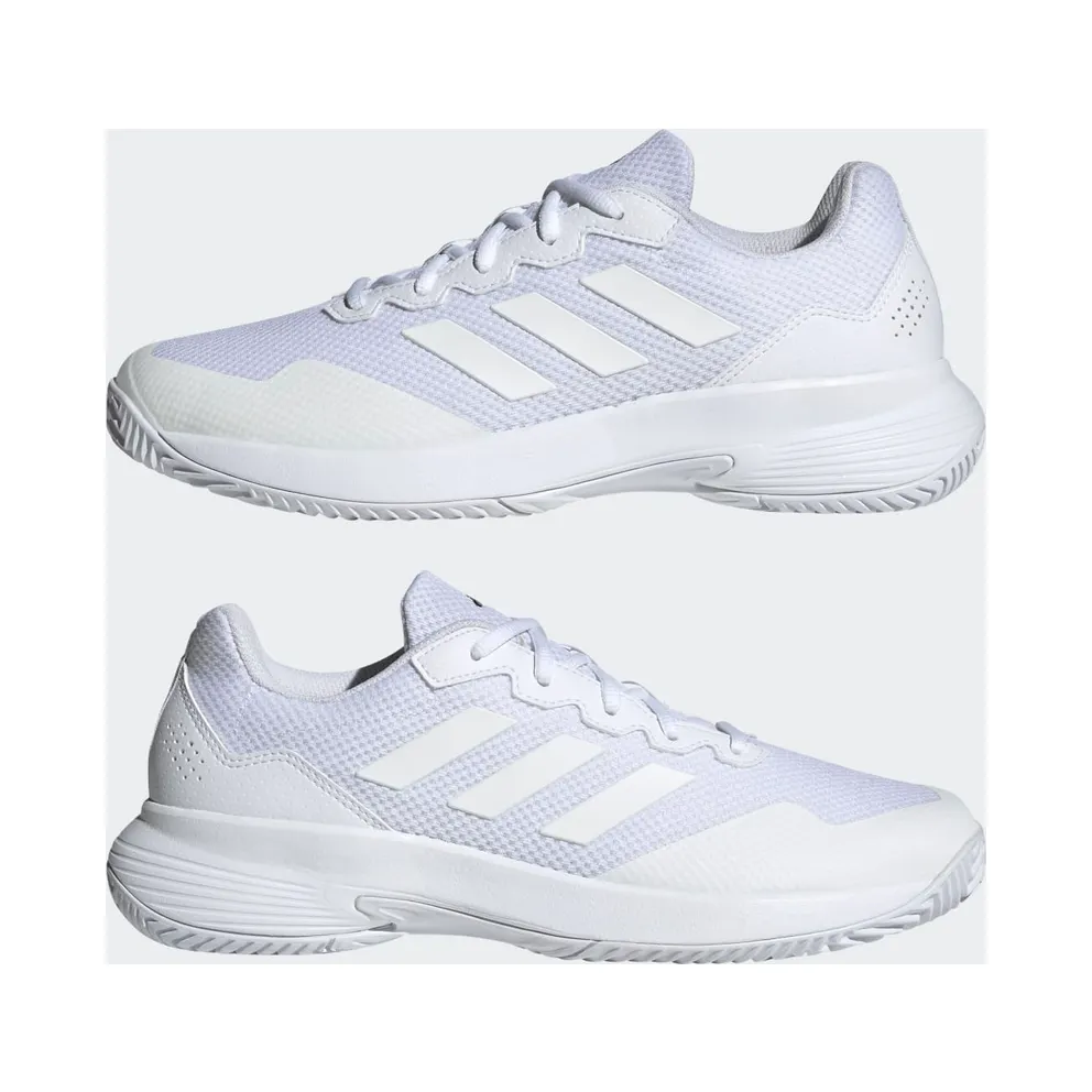 Adidas Gamecourt 2.0 Tennis Shoes Cloud White / Cloud White / Matte Silver (IG9568)