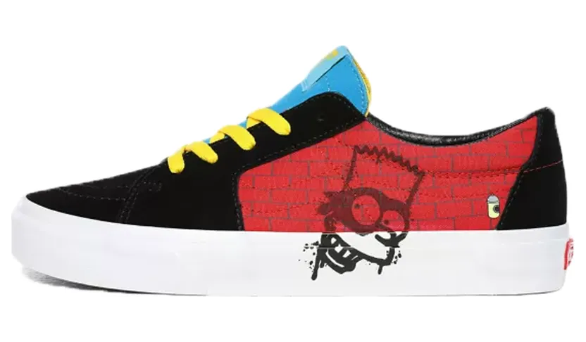 Vans The Simpsons x Sk8-Low ‘El Barto’ Red/Black (VN0A4UUK17A)