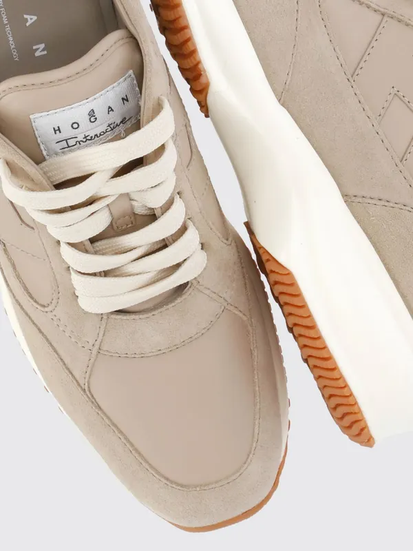 Hogan Interactive Suede Sneakers Beige (HXW7130GC60UHC0RWJ) (3)