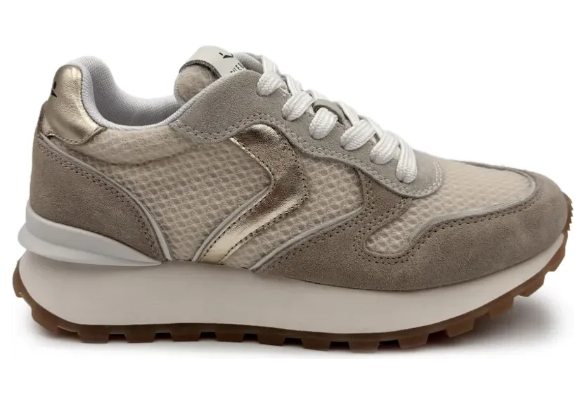 Voile Blanche Paris Sneakers aus Wildleder – Nude (PARISSUEDE)