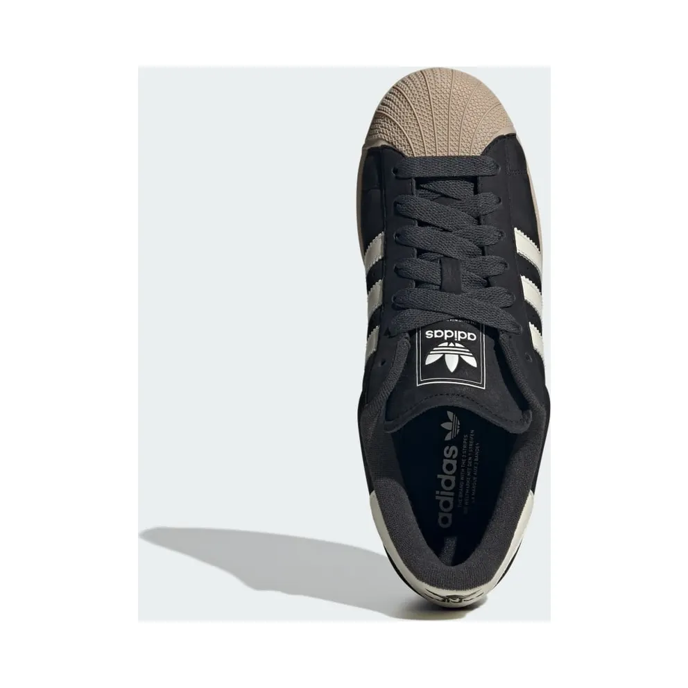 Adidas Superstar II Shoes Core Black / Off White / Stone Khaki (KH8959)