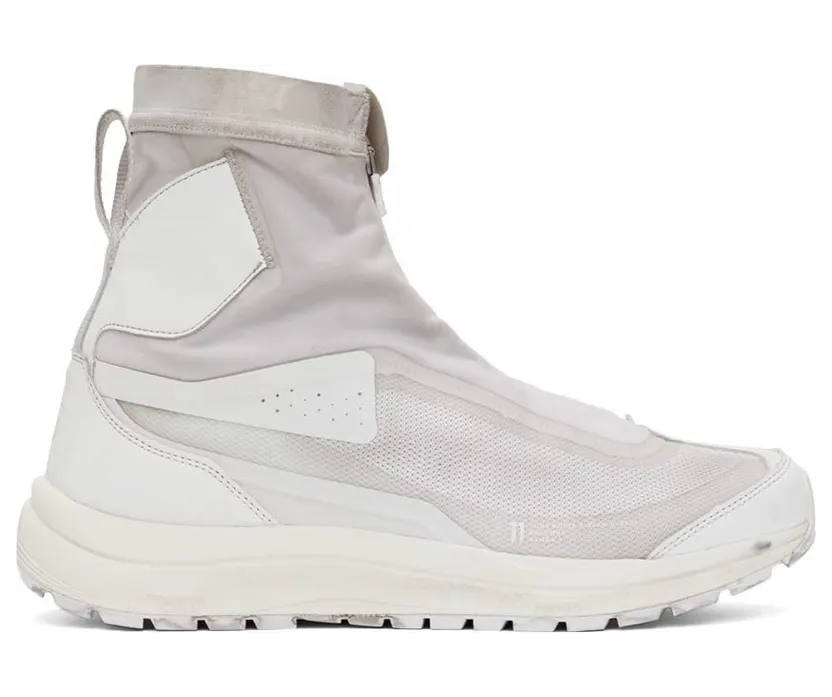 11 by Boris Bidjan Saberi Grey & White Salomon Edition Bamba 2 High Sneakers (11xS 212)