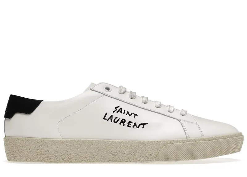 Saint Laurent Court Classic SL/06 Low White Black (61064908G109061)