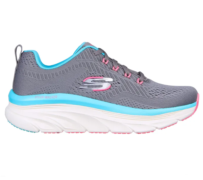 Skechers Relaxed Fit: D’Lux Walker – Fresh Finesse – Grey / Multi (149368 GMLT)