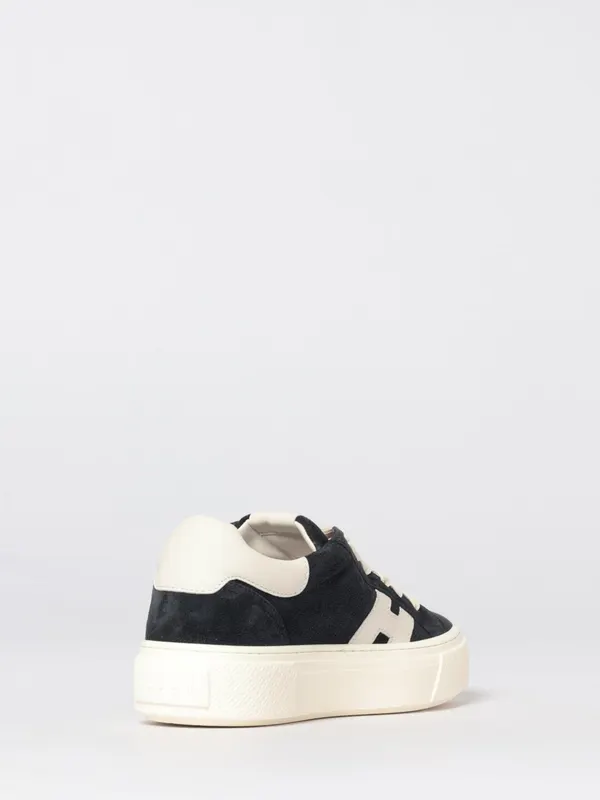 Hogan Crosswind Platform Suede Sneakers Black (HXW7050GB00UHO01OX) (2)