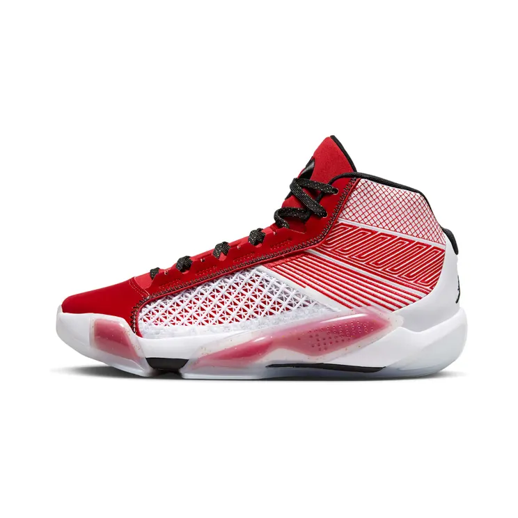 Jordan 38 Celebration (Clear Sole) “White / University Red / Metallic Gold / Black” (DZ3356-100)