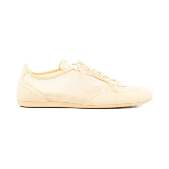 Jimmy Choo Sunny F met overslag van kant “Yellow” (J000182017)