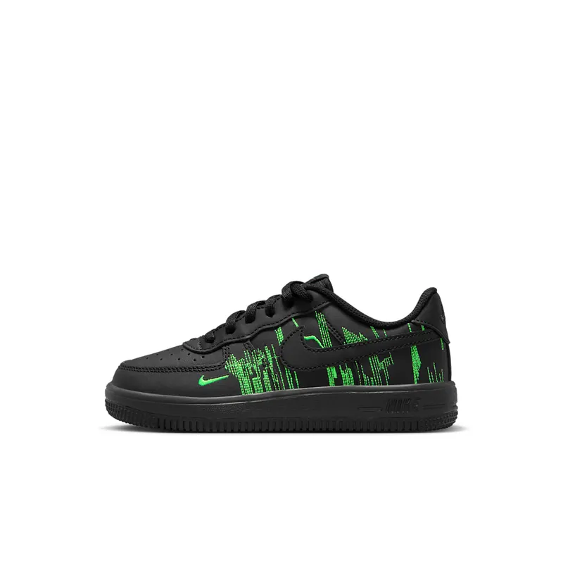 Nike Air Force One Low Black / Green Strike / Vivid Purple (IM7998-001)
