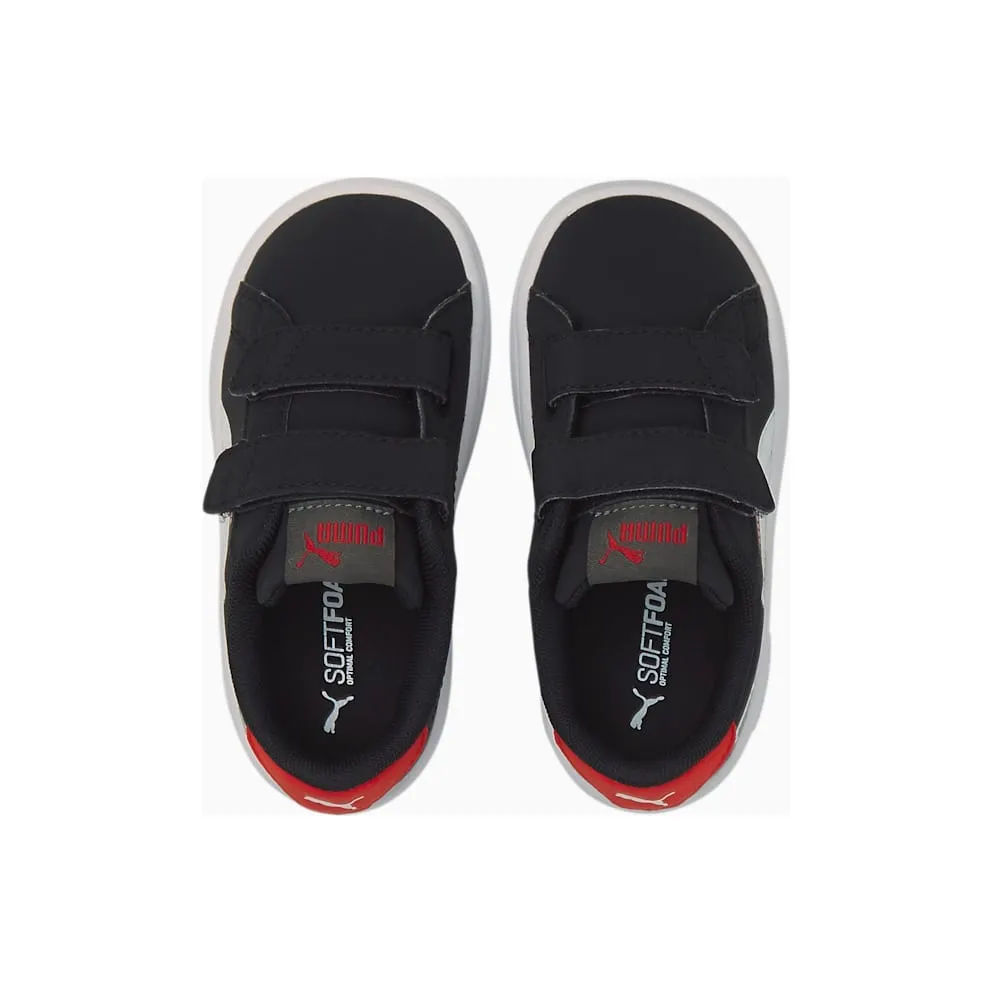 Puma Smash v2 Lil V Babys’ White/Black (380905-02)