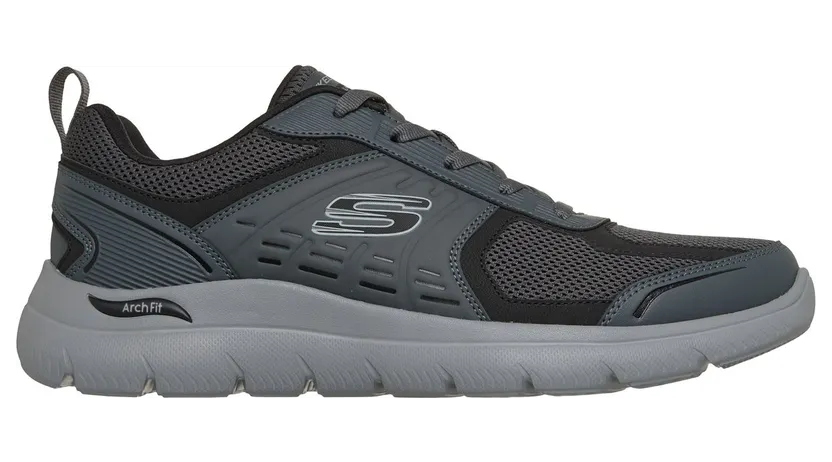 Skechers Arch Fit Summits – Leege Sneaker Houtskool/Zwart