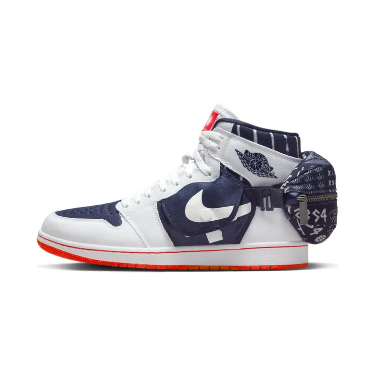 Air Jordan 1 Utility Stash Quai 54 – “White / Neutral Indigo-light Bone” (DV1717-100)