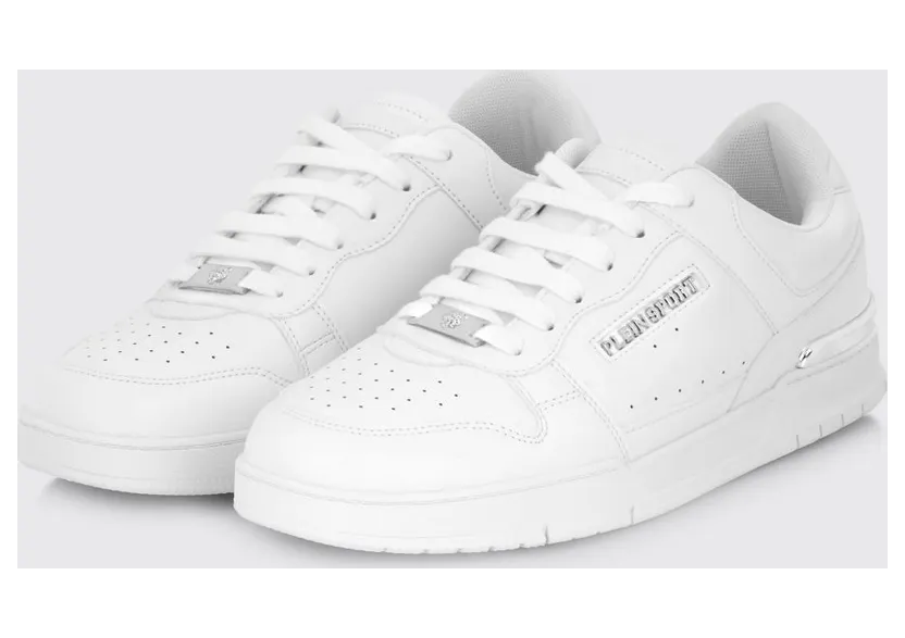 Plein Sport Viper II Leather Sneakers White (FAESUSC0794SLE004N01)