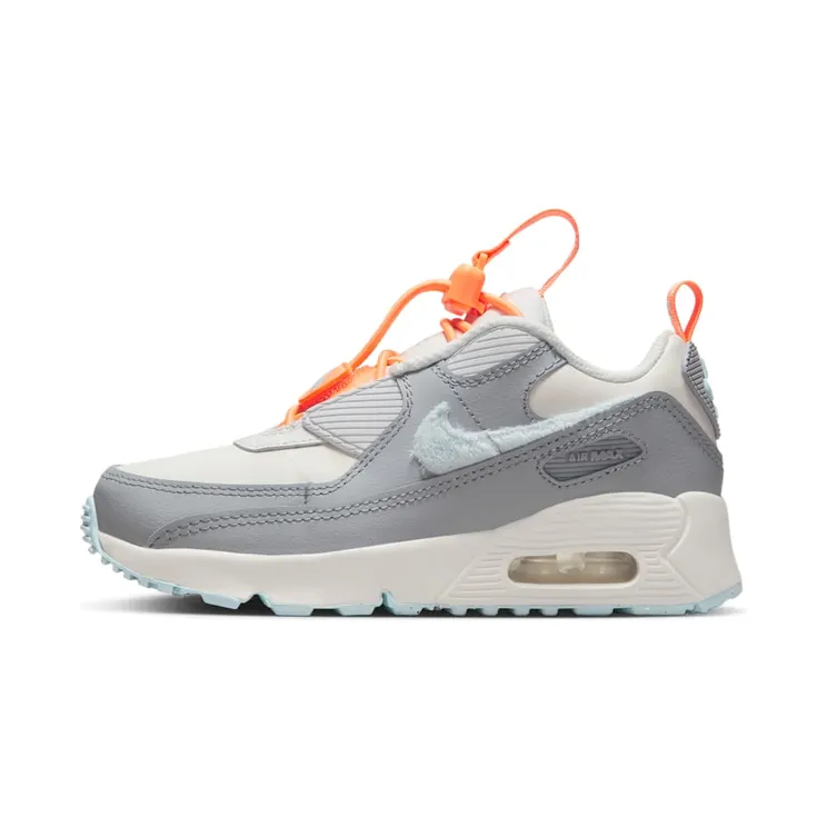 Nike Air Max 90 Toggle SE PS Pawprints “Summit White / Peach Cream / Wolf Grey / Glacier Blue” (DQ6947-100)