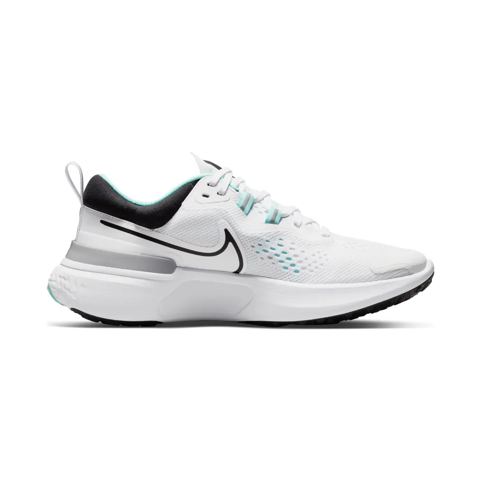 Nike React Miler 2 “White / Dynamic Turquoise / Black” (CW7136-100)