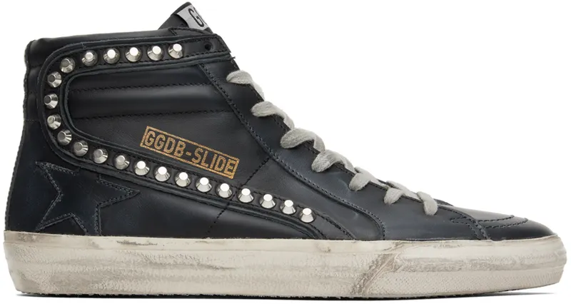 Golden Goose Black Slide Classic Sneakers (GMF00115.F000323.90100)