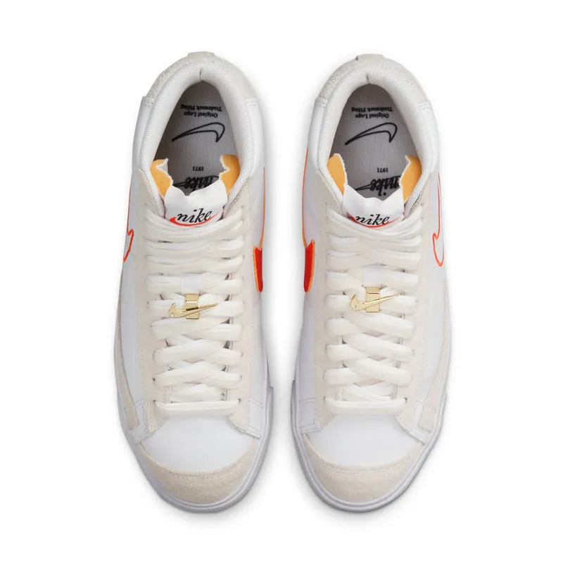 Nike Blazer Mid 77 First Use – “White / Orange / Summit White” (DH6757-100)