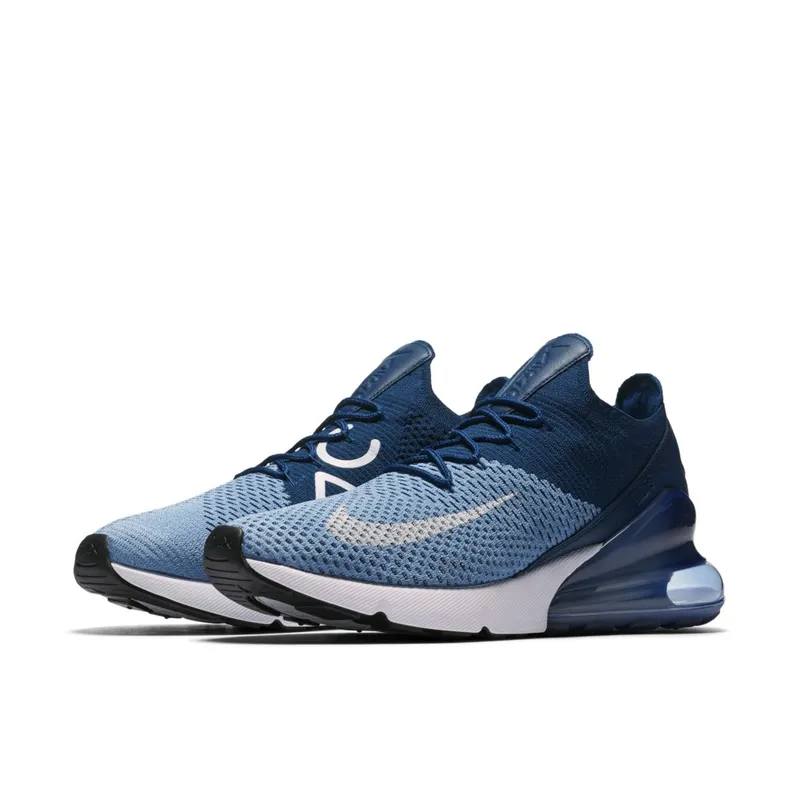 Nike Air Max 270 Flyknit Work Blue Work Blue/White-Brave Blue-Total Crimson (AO1023-400)