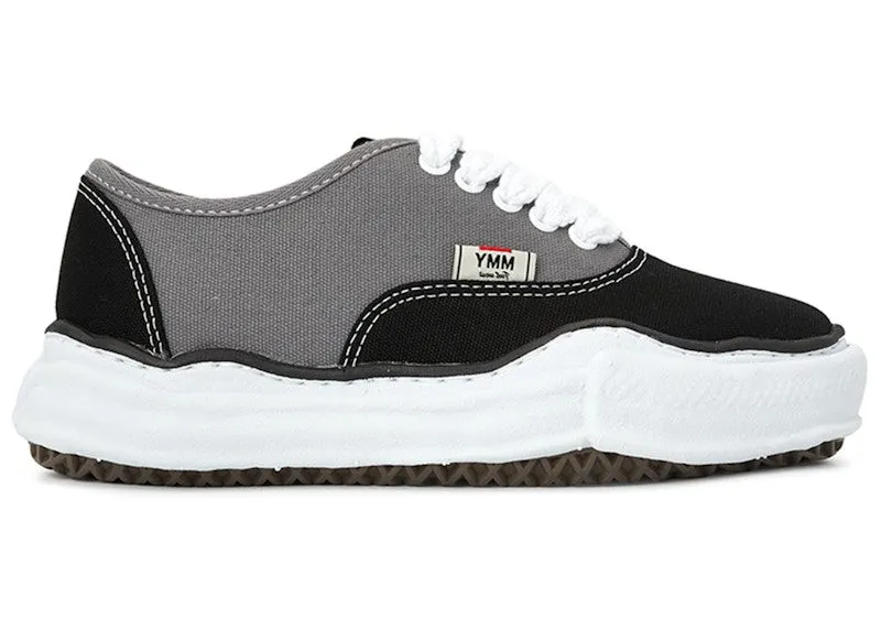 Maison Mihara Yasuhiro Baker OG Sole Bicolor Canvas Low Black Grey (A13FW738-BLACK GREY)