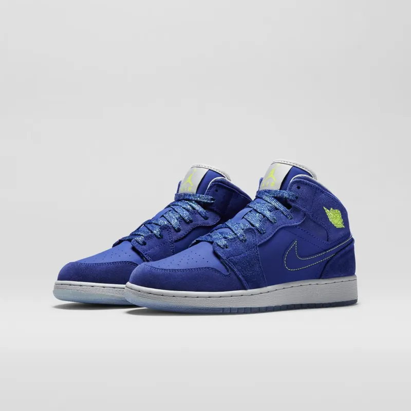 Air Jordan 1 Mid GG Deep Royal Blue (GS) (555112-407)