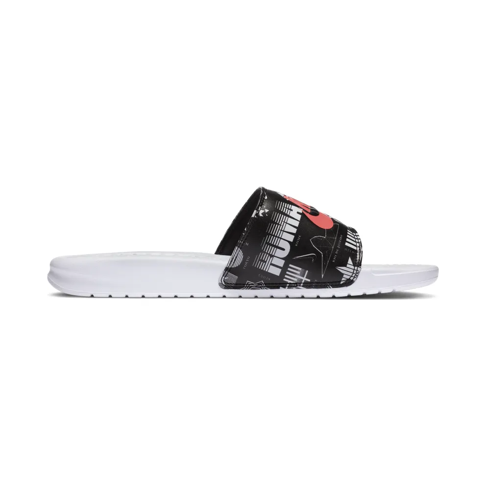 Nike Benassi Jdi Slide “White / Black / University Red” (631261-107)