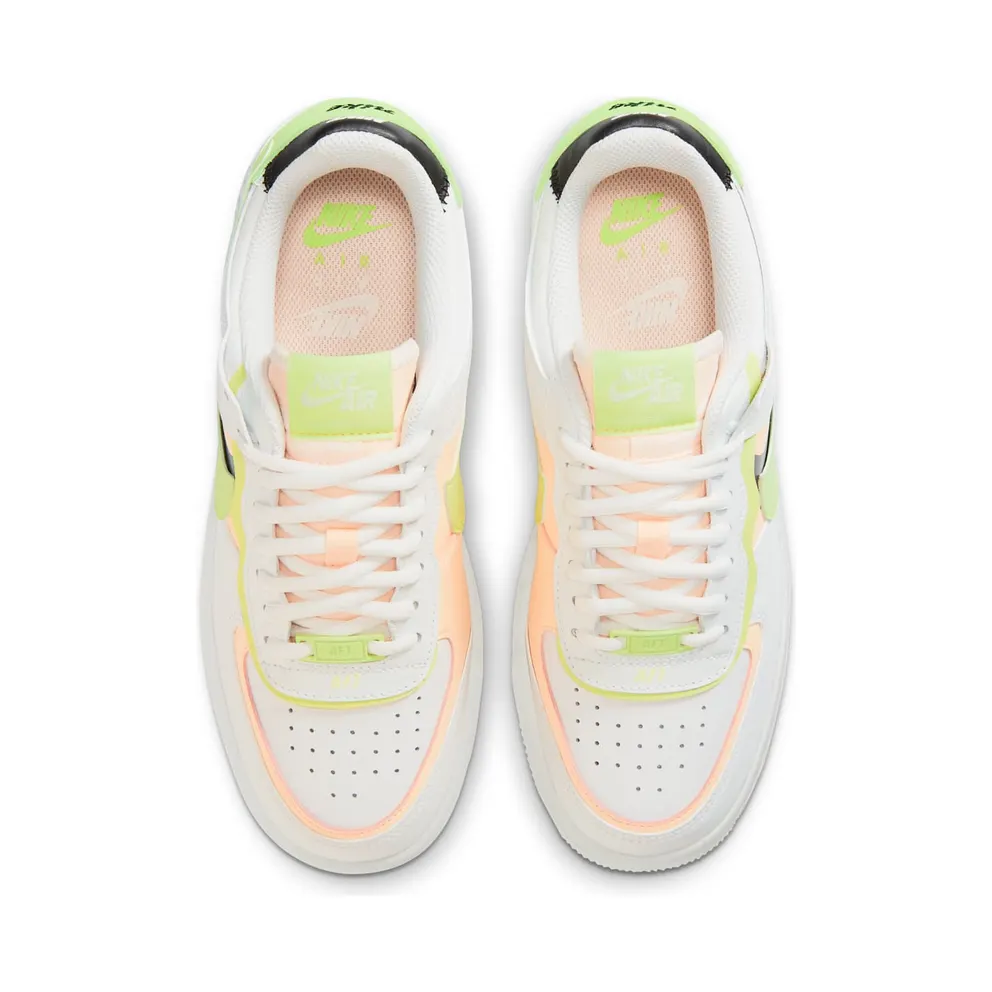 Nike Air Force 1 Shadow Summit White Barely Volt Crimson Tint (W) Summit White/Black-Barely Volt-Crimson Tint (CI0919-107)