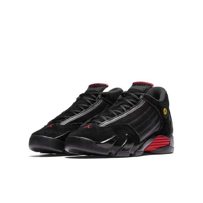 Jordan 14 Retro Last Shot 2018 (GS) Black/Varsity Red-Black (487524-003)