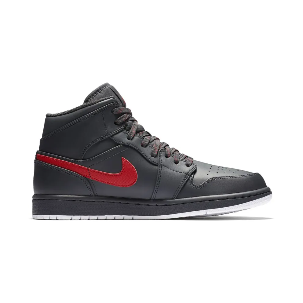 Jordan 1 Retro Mid Anthracite Gym Red Anthracite/Gym Red-White (554724-045)