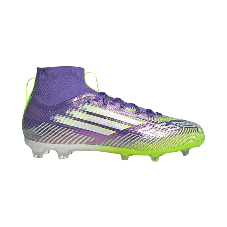 adidas F50 Elite Mid FG Purple Rush Cloud White Lucid Lemon (JI3542)