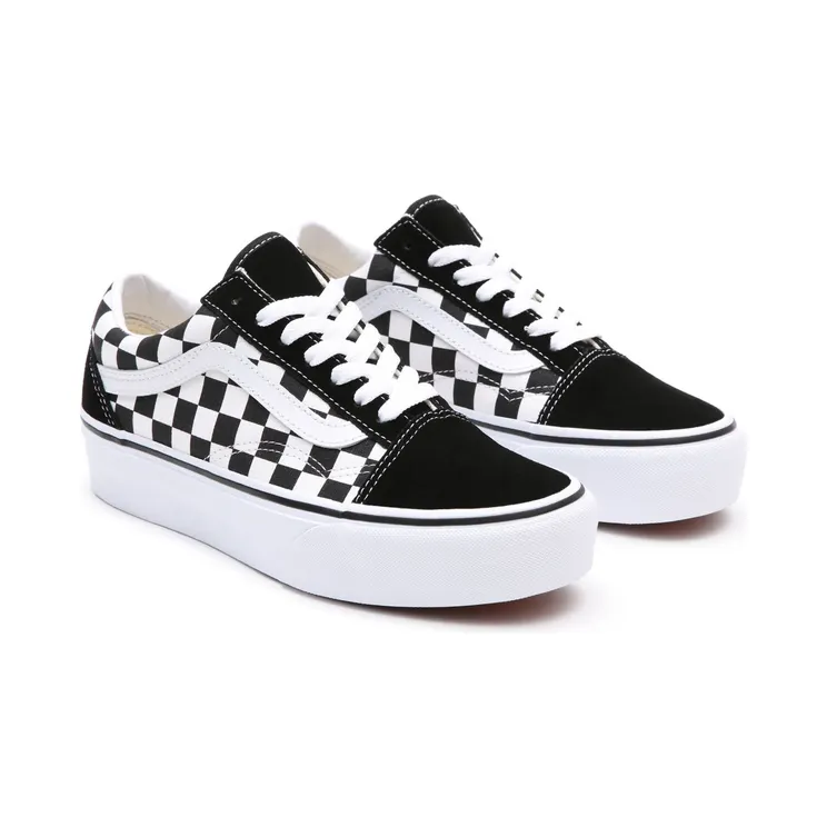 Vans Old Skool Platform ‘Black White Checkerboard’ Black/White (VN0A3B3UHRK)